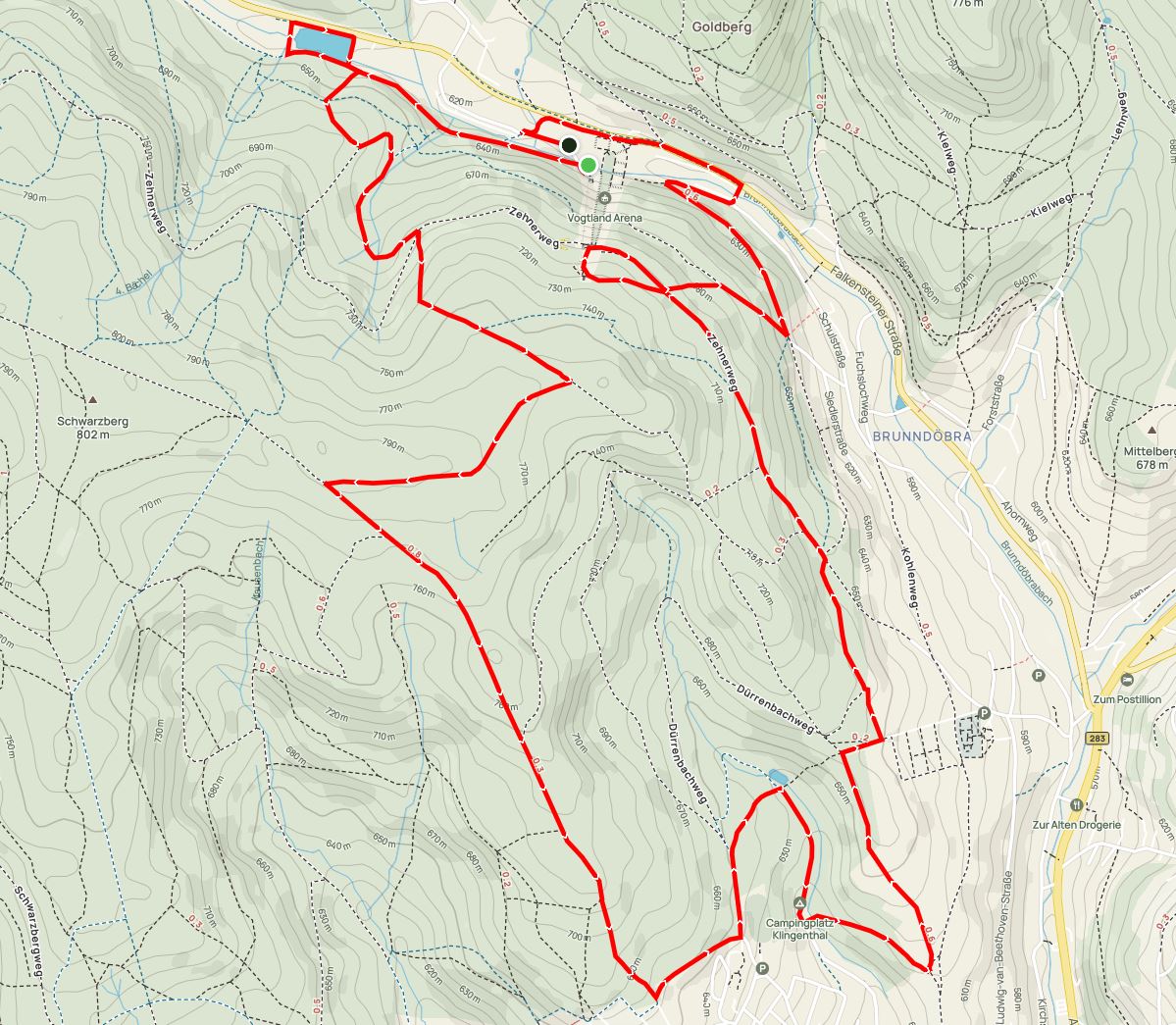 12 km Strecke