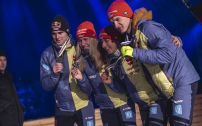 Jenny Nowak holt Silber im Mixed-Team bei der Nordischen Ski-WM in Planica