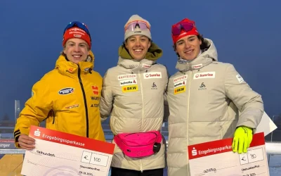 Erster COC-Podestplatz von Jonas Albrecht in Oberwiesenthal